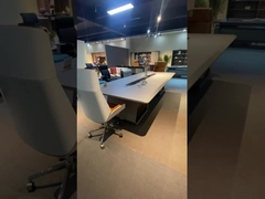 OEM Modern Office Conference Desk Moderne vergadertafel Walnoot Teakkleur