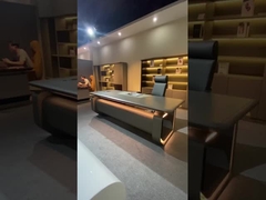 Modern L-vormig Bureaumeubilair voor Directeur Manager CEO Boss ODM