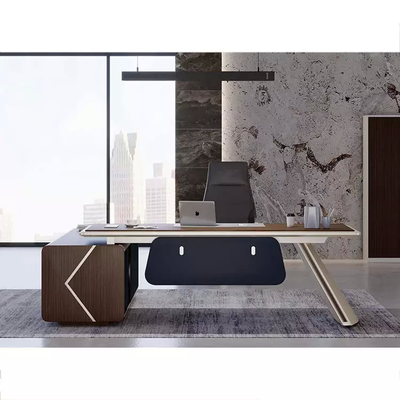 Het l-vormige Bureau van de Computermelamine voor Schoolhuis Officeworks