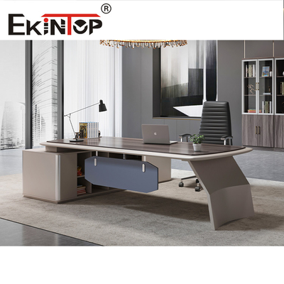 Houten executive bureau in moderne stijl Eenvoudig standaard luxe bureau