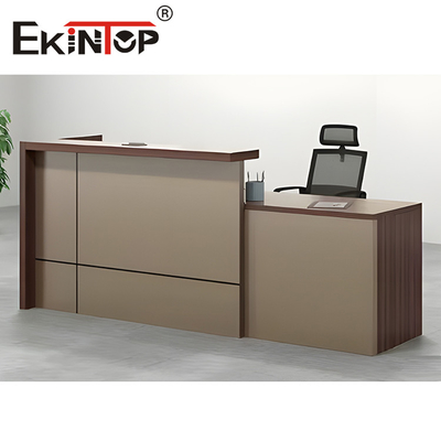 L Type van de de Schoolschoonheid van Front Office Reception Table For Verklaard SGS van de het Haarsalon