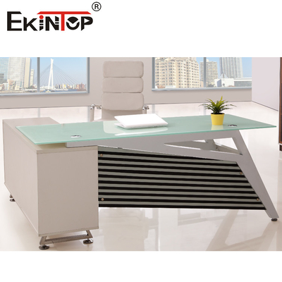 OEM Contemporary Glass Office Desk Herdefiniëren uw werkruimte met moderne elegantie
