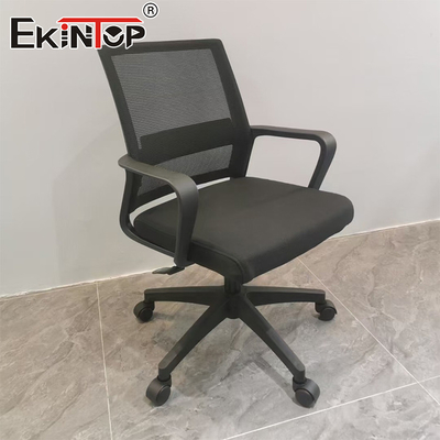Moderne ergonomische verstelbare mid back mesh stoel ergonomische draaiende stevige kantoorstoel