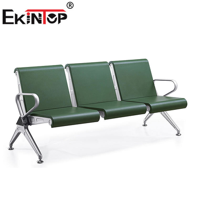 Het Metaal van het bureauBusstation het Wachten Stoel 3 Seater met Pu-Schuimkussen