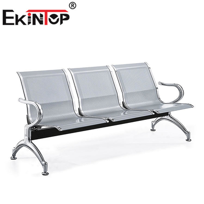 Het Metaal van het bureauBusstation het Wachten Stoel 3 Seater met Pu-Schuimkussen
