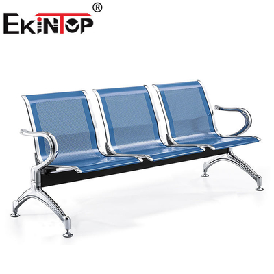 Het Metaal van het bureauBusstation het Wachten Stoel 3 Seater met Pu-Schuimkussen