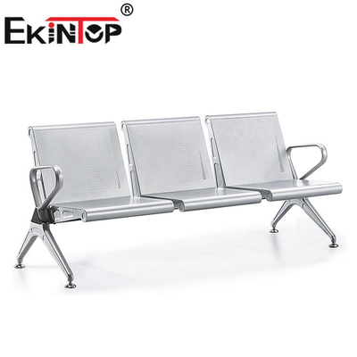 Het Metaal van het bureauBusstation het Wachten Stoel 3 Seater met Pu-Schuimkussen