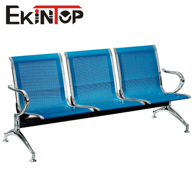 De roestvrije Stoelen van de Metaalontvangst, 3 Seater Stoel Achter elkaar voor Openbare Bankzaal