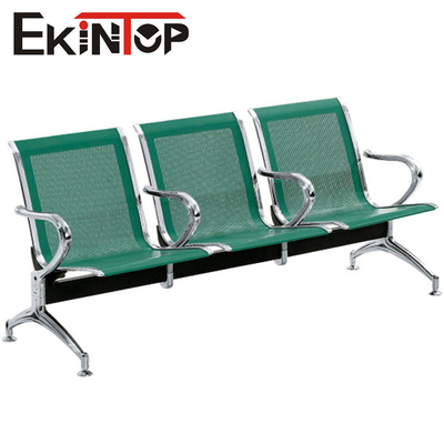 Groen Roestvrij staal 3 Seater-Stoel voor de School van de Kliniekluchthaven