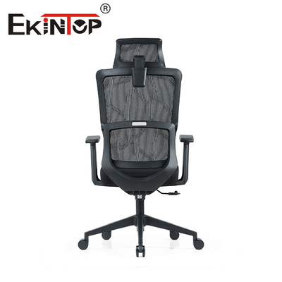 OEM ODM Hoge Achter Ergonomische Stoel, Zwart Mesh Chair With Fixed Armrest
