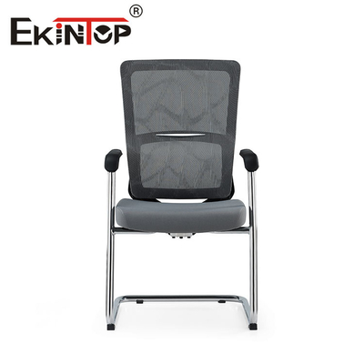 ODM OEM Conferentie Mesh Chair Genuine Leather Material voor Officeworks