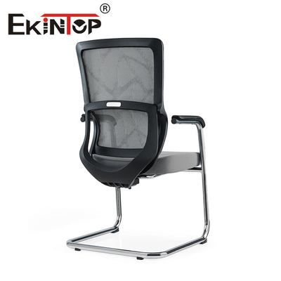 ODM OEM Conferentie Mesh Chair Genuine Leather Material voor Officeworks