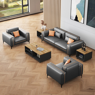 Het modulaire Materiaal van het het Ziekenhuis Synthetische Leer van Ontvangstsofa set for office use