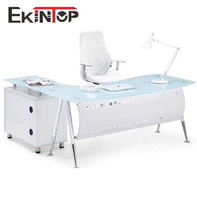 Het Glasbureau van het Ekintop Modern Bureau Duurzaam voor Officeworks-OEM
