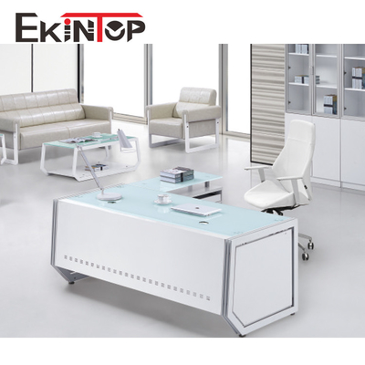 Het Glasbureau van het Ekintop Modern Bureau Duurzaam voor Officeworks-OEM