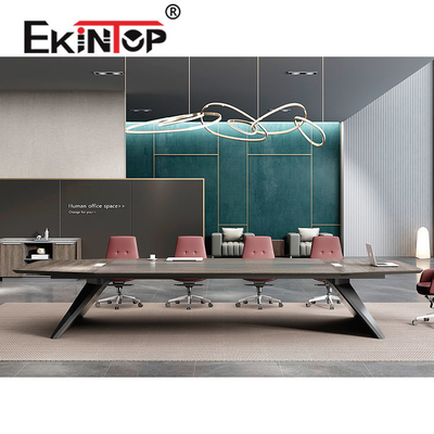 OEM Modern Office Conference Desk Moderne vergadertafel Walnoot Teakkleur