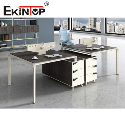 Rechthoekig Kantoor Werkstation Vorm Partities Executive Bureaus
