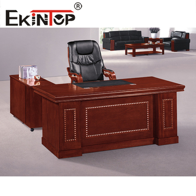 Supervisor'S Kantoormeubilair Bureau Houtfineer Top Heldere textuur Waterdichte verf