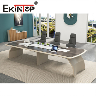 Aangepaste houten commerciële kantoormeubilair vergadertafel vergadertafel