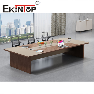 Waterdichte moderne vergadertafel 58 mm dik melamine bord tafelblad