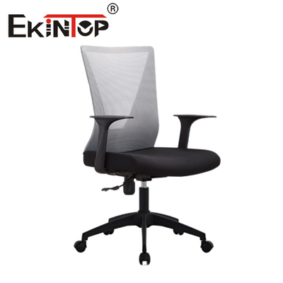 Populaire stijl Eenvoudige halfhoge mesh-stoel Goedkope volledig mesh-draaistoel Mesh-rugbureaustoel