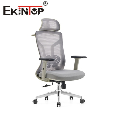 Hoge Achter Uitvoerende het Bureaustoel van Gray Ergonomic Adjustable Mesh Chair