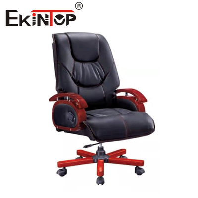 De chef- Gas Lift Leather-Stoel Pu vulde Seat-Manager Office Furniture op
