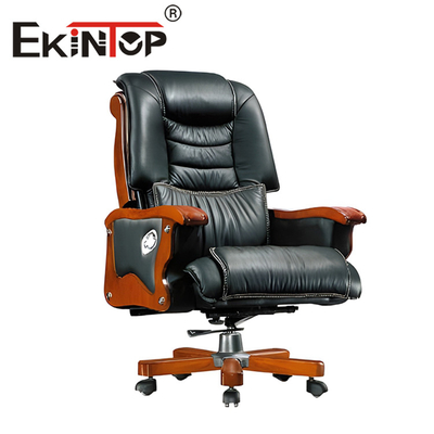 PU Leather Boss Executive Chair Office gewatteerde lederen stoel aanpasbaar