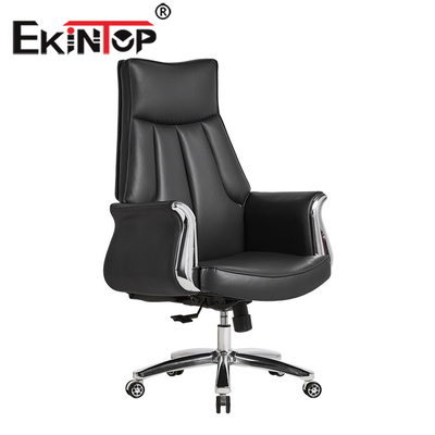 Het regelbare Pu-Bureau van de Leerwartel zit Comfortabele Ergonomische Uitvoerende Stoel voor