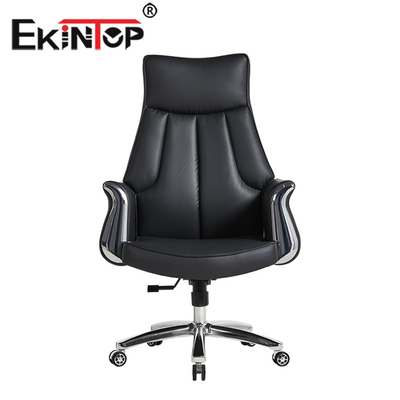 Het regelbare Pu-Bureau van de Leerwartel zit Comfortabele Ergonomische Uitvoerende Stoel voor