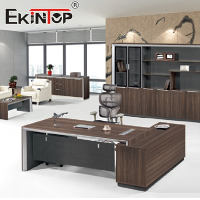 Houten Bureau van het luxe het Moderne Bureau met Laden CEO Chef- Executive Office Table