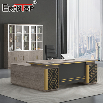 Waterdichte l-van de Trog Chef- Office Furniture Solutions van het VormBureau Uitvoerende het Bureaulijst