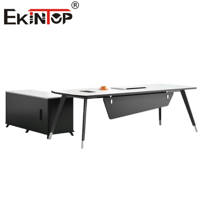 Het moderne van de de Vormluxe van L van het Stijlbureau Uitvoerende Bureau voor Kantoormeubilair