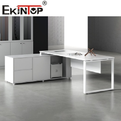 Modern houten top Executive kantoormeubilair Uitschuifbaar computerbureau