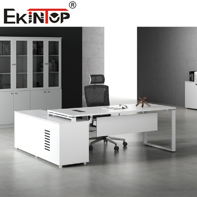 Modern houten top Executive kantoormeubilair Uitschuifbaar computerbureau