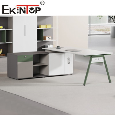 Het moderne Meubilair van de Managerexecutive desk office van het Bureau L-vormige Houten Ijzer