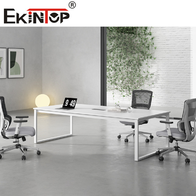 4 6 8 Persoon Vergaderzaal Tafel Bureau Meubilair Witte Kleur