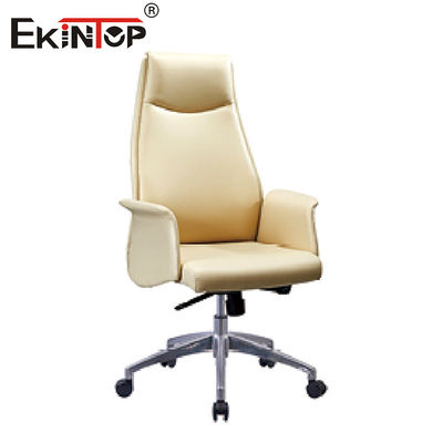 Het moderne Type van het Roestvrije staalmetaal van Chair van het Leer Comfortabele Ergonomische Bureau Chef-