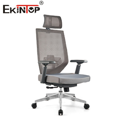 Gray Swivel Ergonomic Mesh Office-Stoel Regelbare Hoogte