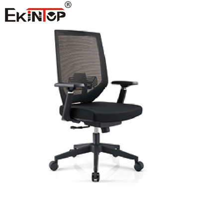 Zwarte Gray High Back Mesh Office-Stoel voor Bureau met Wielen