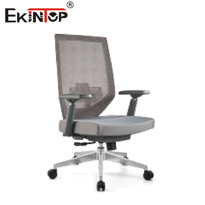 Zwarte Gray High Back Mesh Office-Stoel voor Bureau met Wielen