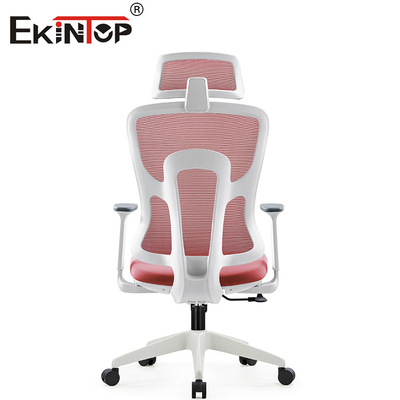 Rood Ergonomisch Mesh Computer Chair With Backrest voor HuisKantoormeubilair