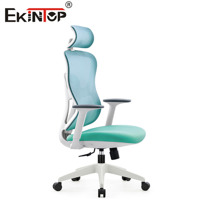 De hoge Achter Ergonomische Wartel van Bureaumesh chair green adjustable height