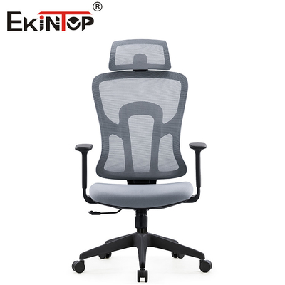 Gray Ergonomic Office Mesh Chair met Rugleuning voor Comfort en Steun