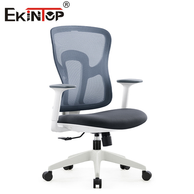 Zwart Gray Ergonomic Swivel Mesh Chair met Regelbare de Hoogte van Armsteunseat