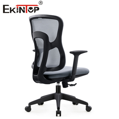 Zwart Gray Ergonomic Swivel Mesh Chair met Regelbare de Hoogte van Armsteunseat