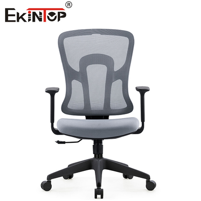Zwart Gray Ergonomic Swivel Mesh Chair met Regelbare de Hoogte van Armsteunseat