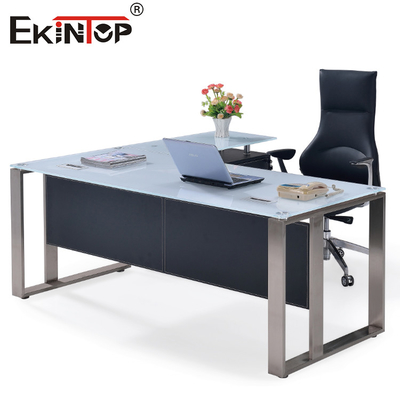 SGS Executive Glass Office Desk Corner Table Huishoudelijk meubilair