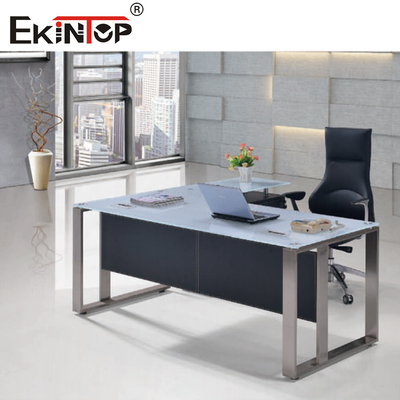 SGS Executive Glass Office Desk Corner Table Huishoudelijk meubilair