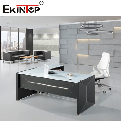 Commercieel Officeworks-Glasbureau voor CEO Executive Office Room